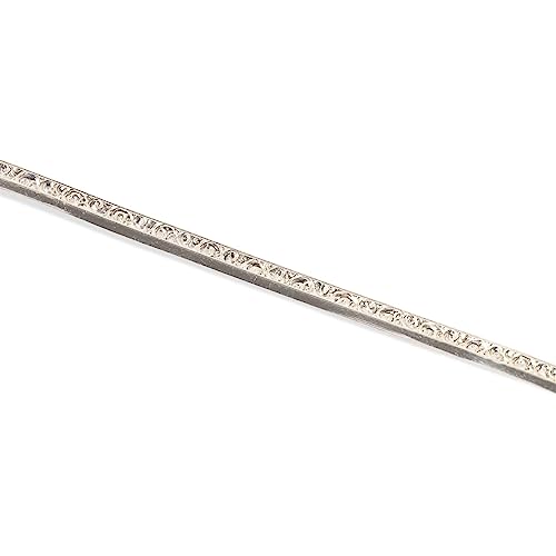 1 Foot 925 Sterling Silver Strip Wire Swirl Fancy Pattern Stepped Bezel Wrapping Setting Made in USA by CRAFT WIRE