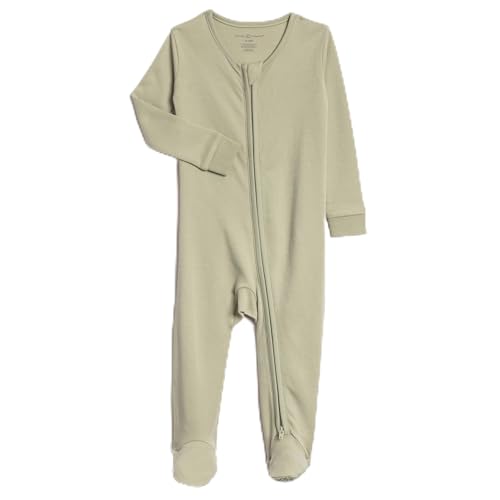 Image of Colored Organics Baby Zip-Up Footed Sleeper with 2-Way Zipper - Organic Cotton Pajamas