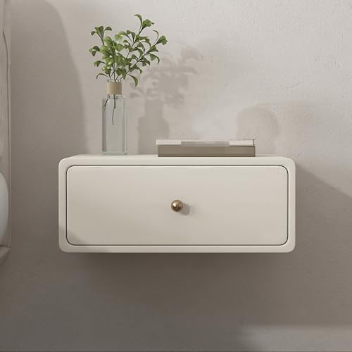 Table de chevet murale en pin fait main, meuble flottant rustique pour chambre