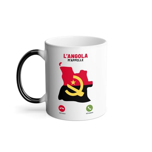 Mug Thermo-réactif Tasse Magique - L'Angola M'Appelle Voyage Passion Culture - 325 ml