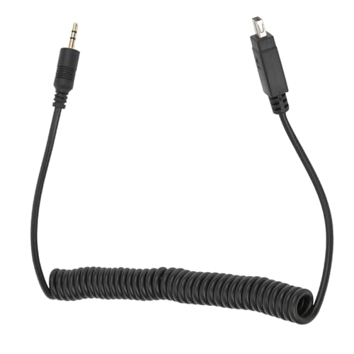 Camera Shutter Release Cable, 2.5mm DC2 Camera Shutter Flash Trigger Connecting Line Spring Coiled Wire Cord for Nikon D5200 D5100 D5300 D5000 D90
