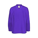 Pearsox Mesh Polyester Hockey Jersey for Men's - Ice Hockey Athletic Plain Sports Jersey with Pullover Closure, Long Sleeves Purple