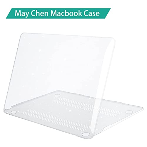 Image of ZORBES Cover for 13.3 Inch MacBook Air M1 A2337 A2179 A1932 Laptop Hard Shell Case Cover for Apple Mac Book Air 13 Inch Case 2020 2019 2018 Keyboard & Screen Protector Dust Plug Clear Glitter Crystal