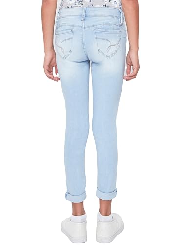 YMI Girls Sustainable Wannabettafit Mid-Rise Cuffed Skinny Jeans3