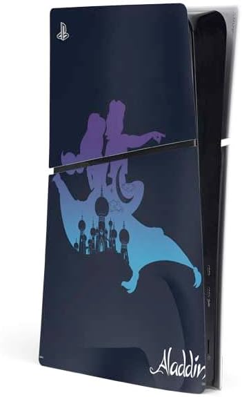 Skinit Decal Gaming Skin Compatible with PS5 Slim Digital Edition Console - Officially Licensed Disney Aladdin Magic Carpet Ride Design