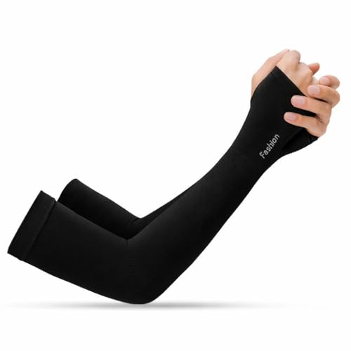 Image of ZaySoo Women's UV Protection Gloves for Bike Riding Long Hand Full Finger Soft Breathable Arm Sleeve