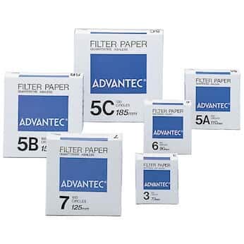 AdvantecN05B11.0CM Grade 5B Ashless Quantitative Filters, 5-10 um, 11 Cm; 100/Pk (Pack of 100)