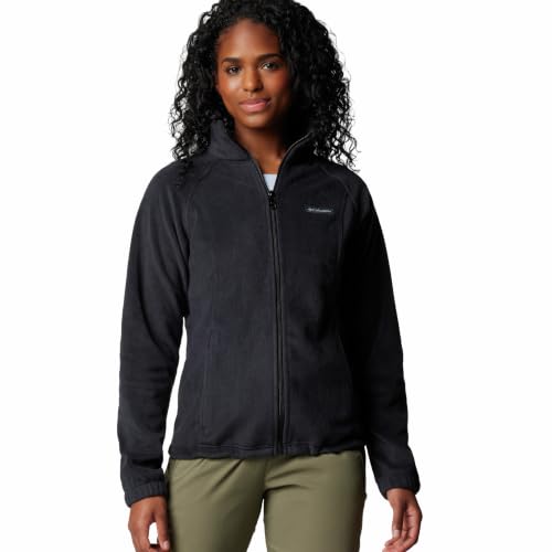 Columbia Womens Benton Springs Full Zip Fleece Jacket, Black, Medium