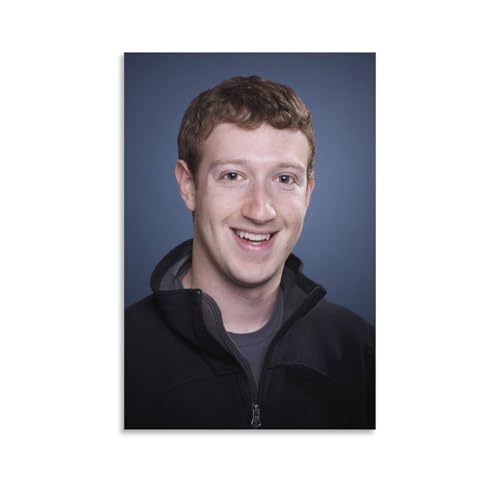Poster Mark Zuckerberg déco salon et espace de travail créatif