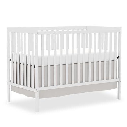 Goldzone 5-in-1 Convertible Baby Crib, White
