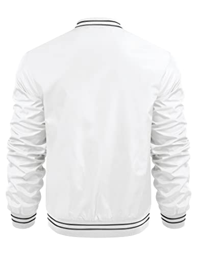 Coofandy Men's Bomber Jackets Lightweight Windbreaker Full Zip Varsity Jacket Casual Spring Fall Active Coat Outwear #TOP3