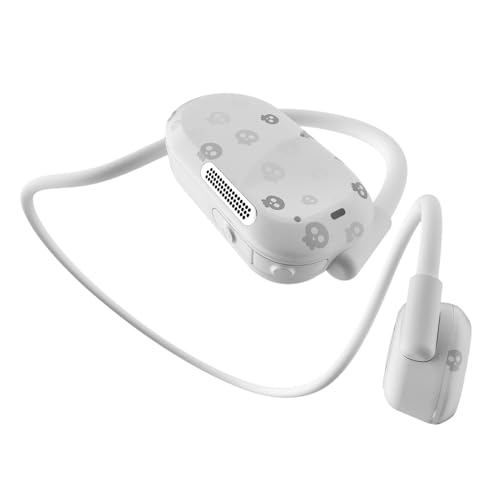 Image of Purity Air Open Ear Headphones - True Air Conduction Wireless Bluetooth Open Ear Earbuds with Dual Mic for iPhone /Android - Secured Long Wearing Comfort, Sports Sweat Resistant (Charming Skulls)