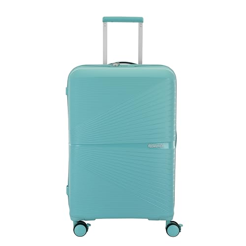 Image of American Tourister AIRCONIC2.0 SP 77 cm Meidum Check-in Polypropylene (PP) Hard 8 Wheels Spinner Luggage /Suitcase /Trolley Bag for Travel (Purist Blue)