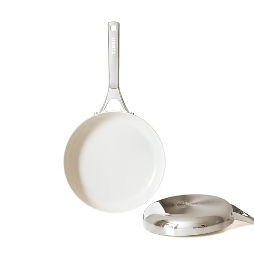 Tjean 26cm Keramikpfanne Antihaft für Induktion/Gas/Elektro, ohne PFTE/PFOA/PFAS, Edelstahlgriff, backofenfest bis 280°C, cremefarben Tjean 26cm Keramikpfanne Antihaft für Induktion/Gas/Elektro, ohne PFTE/PFOA/PFAS, Edelstahlgriff, backofenfest bis 280°C, cremefarben