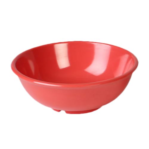 A-to-Z Supply CR5807RD Salad Bowl, 32 oz., 7-1/2" Dia., Break-Resistant, Dishwasher Safe, Melamine, Orange, BPA Free, NSF, Pack of 12