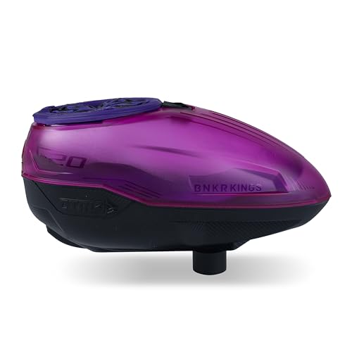 Bunkerkings CTRL2 Electronic Paintball Loader/Hopper (Crystal Purple/Black)