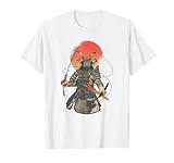 Tolles Design, das einen Samurai mit Angelrute zeigt.