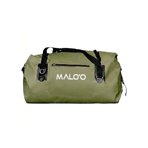 Malo'o Waterproof Dry Bag Duffel 40L/60L/100L, Roll Top Duffel Keeps Gear Dry for Kayaking, Rafting, Boating, Swimming, Camping, Hiking, Beach, Fishing - Internal & External Pockets and Molle Loops