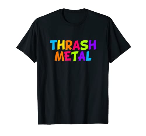Thrash Metal Drôle Metalhead Coloré T-Shirt