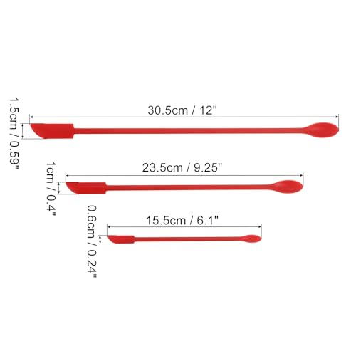 Spatule maquillage silicone rouge anti-gaspillage pour vider vos flacons de cosmétiques