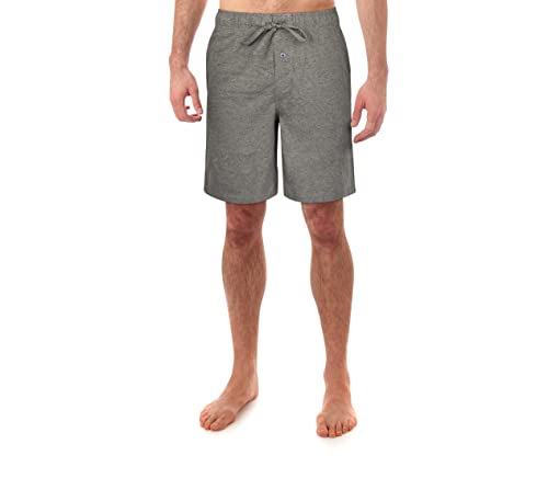 Fruit Of The Loom Men's Jersey Knit Sleep Shorts - 100% Cotton Sleepwear Pajama Shorts With Drawstring & Pockets- Ultra-Soft, Moisture Wicking Lounge And Nightwear Shorts/2-Pack Black/Grey #TOP3