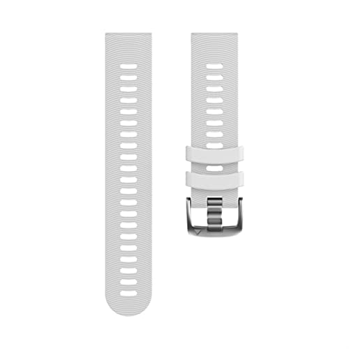 Bracelet montre Garmin Vivoactive 3 blanc haut de gamme silicone 20mm