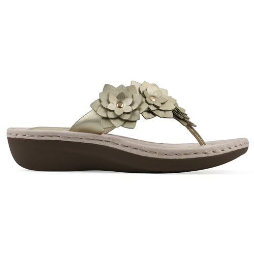 Image of CLIFFS BY WHITE MOUNTAIN Women's Content Floral Sandal