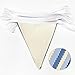 32Ft Blue Party Decorations Retro Blue Triangle Banner Flag Pennant Bunting Fabric Garland Streamers for Nautical Wedding Birthday Ahoy Achor Bridal Baby Shower Under The Sea Party Decoration