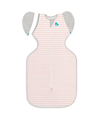 Image of Love to Dream Swaddle Up Transition Swaddle, Patented Zip-Off Wings, Gently Help Baby Transition from Being Swaddled to Arms Free When Showing Signs of Rolling, 1.0 TOG, 13-19 lbs, Pink