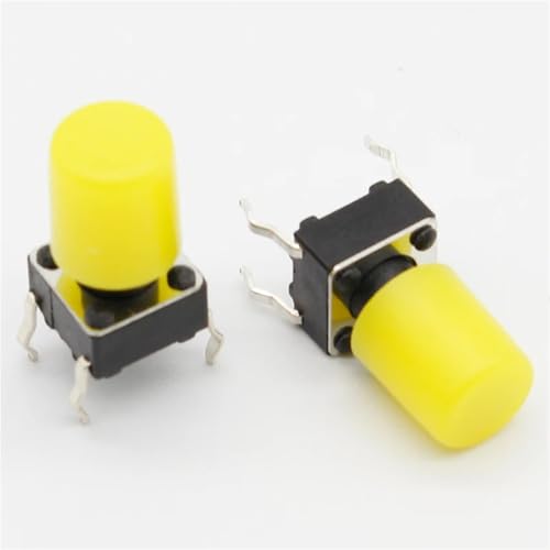 Couvercle en plastique jaune G62 pour interrupteur tactile 6x6 mm