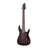 Schecter Omen Elite-7 Multiscale Electric Guitar - Black Cherry Burst