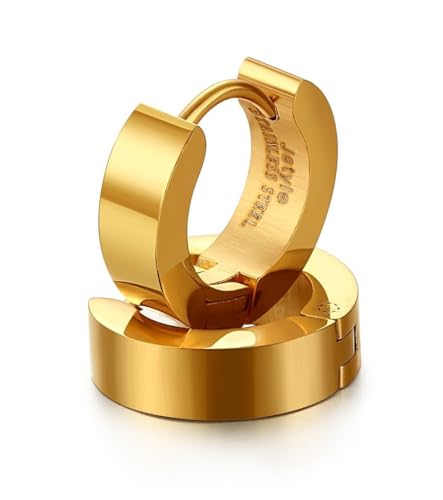 Image of Jstyle Small Hoop Earring for Men Women Hypoallergenic Huggie Hoop Earrings
