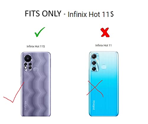 Image of COVERBLACK Silicone Back Cover for Infinix Hot 11S - Transparent