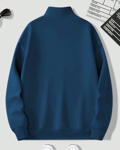 Image of AUSK Men Sweatshirt || Full Sleeve Sweatshirt with Zip Neck