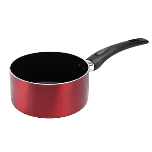 Sitram 712386 Casserole en Aluminium pressé CHERRY Ø 16 cm - Revêtement anti-adhésif - Coloris Rouge métallisé - Tous feux dont induction