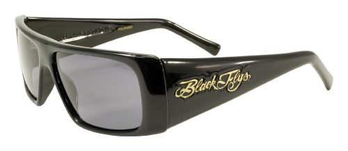 Black Flys Fly Straight Sunglasses - Shiny Black - Polarized