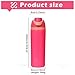 DUTHINGS - DUTHINGS Insulated Stainless Steel Water Bottle with Straw, 24 oz, Reusable Sports and Travel Bottle for School, Kids, and Outdoors - Leakproof and BPA-Free (FUCHSIA)