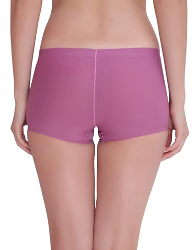 Image of LOURYN KOULYN Women's Ice Silk Seamless Boyshort Panty, (Pack of 3 Panty)
