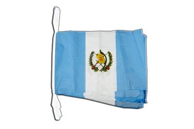 Guirlande Guatemala Digni de 8,9 mètres avec 20 grands drapeaux guatémaltèques
