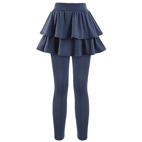 Girls School Uniform Pants Leggings with Skirts Stretch Warm Jegging 4-12 Years3