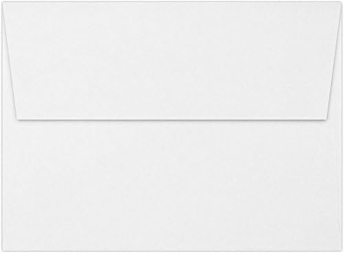 LUXPaper A7 Invitation Envelopes | Peel & Press | 5 1/4" x 7 1/4" | Bright White | 80lb. Text | 25 Qty