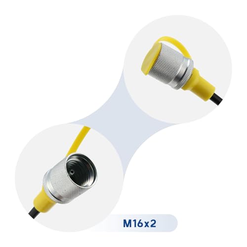 Image of MEASUREMAN G1 /4-M16 Hydraulic Pressure Test Hose, 9000 PSI /630 BAR, 5.25 FT (1.6m), Test Coupling Hose for High-Pressure Applications
