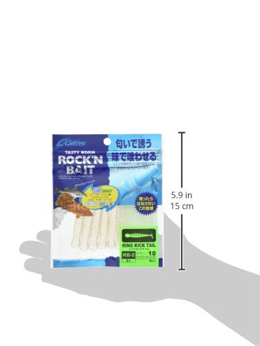 Owner Worm RB-5 Rock N Bait Ring Kicktail 3 Inch Soft Bait Lure, Pack Of 6, Color Shrimred
