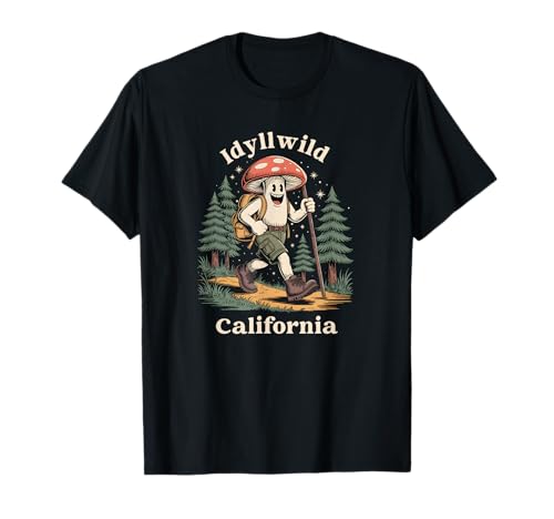 Idyllwild CA Hiking Mushroom Backpack T-Shirt