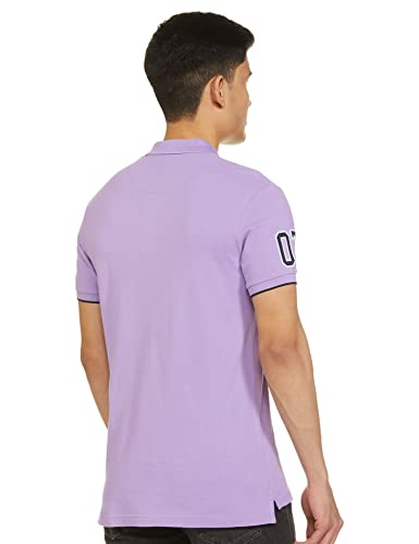 Image of Max Men Cotton Number Sleeve Slim Fit Polo