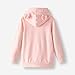 PATPAT Girl's Cute Cat Ear Hoodies Long Sleeve Causal Plain Hoodie Sweatshirt Shirt 9-10 Years Pink