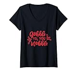 Photo Gallery donna gobble til you wobble. buon giorno del ringraziamento maglietta con collo a v Photo Gallery donna gobble til you wobble. buon giorno del ringraziamento maglietta con collo a v