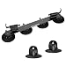 ROCK BROS Suction Cup Bike Rack for Car Roof Top Sucker Bike Rack Quick Release Aluminium Alloy Bike Carrier with Sucker for Car 2 Bikes Black