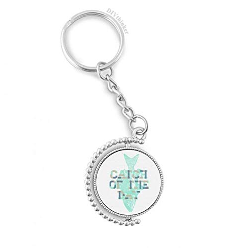 Llavero giratorio Coger Pescado Azul ideal para tus salidas de pesca y playa