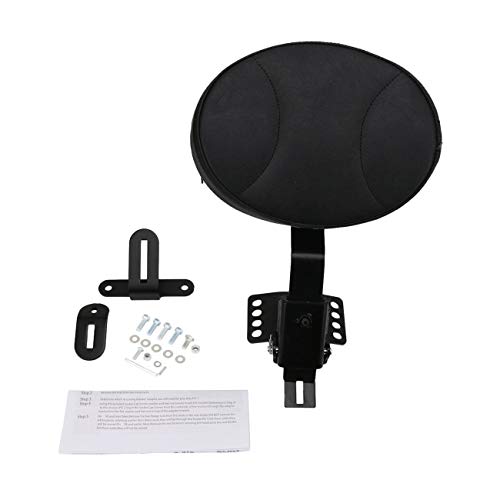 AUFER Adjustable Plug-in Rider Backrest Custom Fit for Touring 1997-2020 Road King/Street Glide/Road Glide/Electra Glide